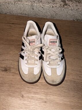 adidas White and Black Samba Trainers